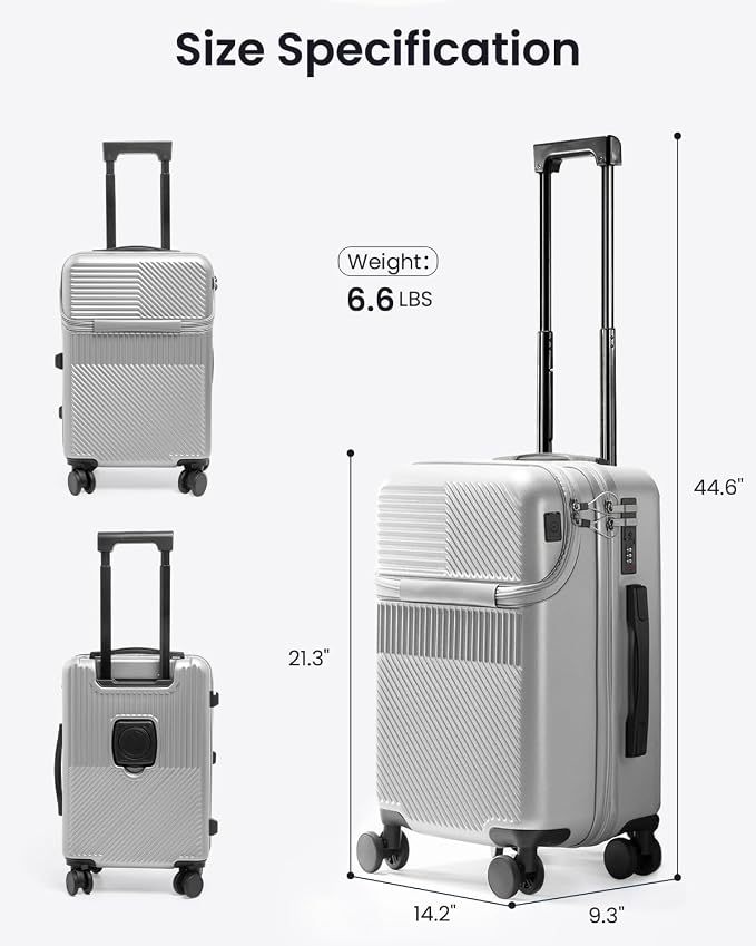 UrbanExplorer 20 Inch Carry-On Luggage