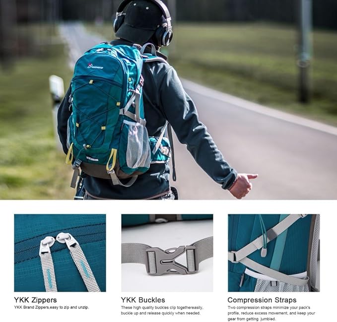 MOUNTAINTOP 25L/40L Hiking Backpack, Lightweight Travel Backpack