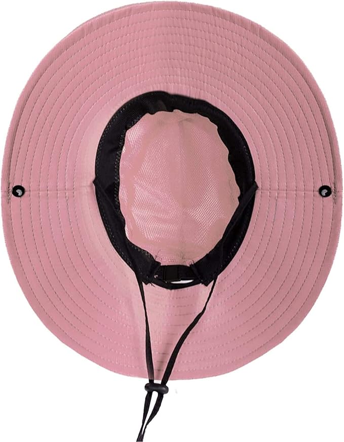 ZOORON Women's Ponytail Safari Sun Hat, Wide Brim UV Protection Outdoor Bucket