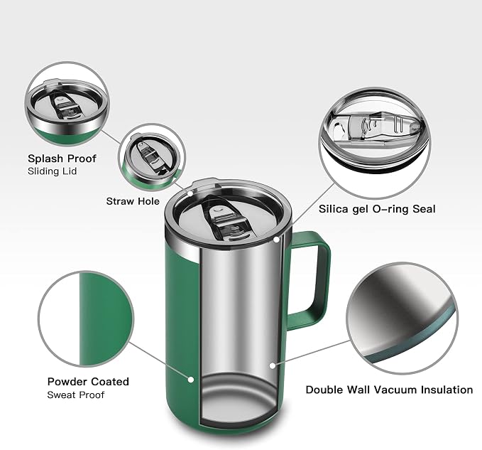 KXIAOCHEN 20oz Insulated Coffee Mug