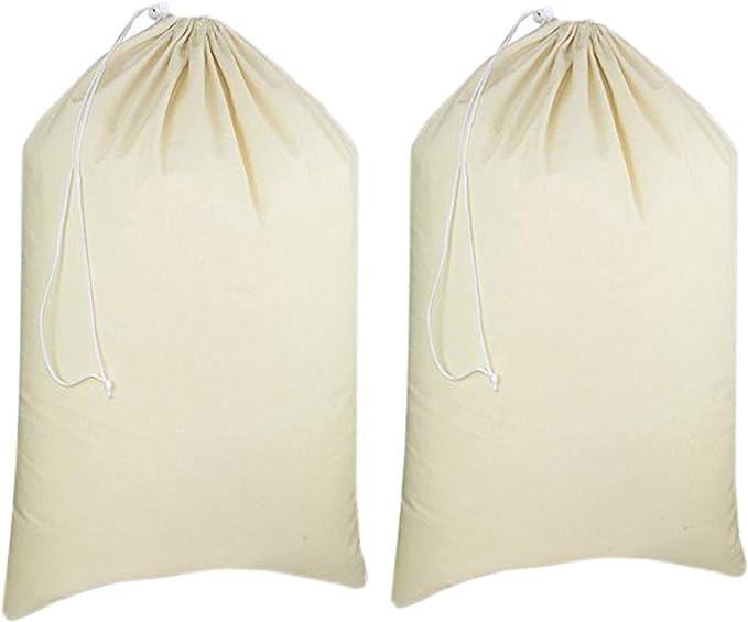 Urban Villa Laundry Bags 2 Pack Canvas Dirty Clothes Travel Laundry Bag|Machine