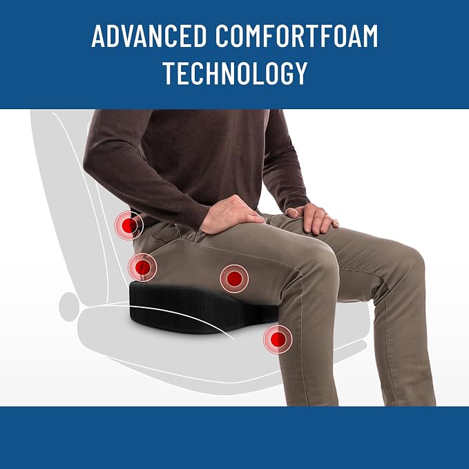 Everlasting Comfort Doctor Recommended Memory Foam Seat Cushion