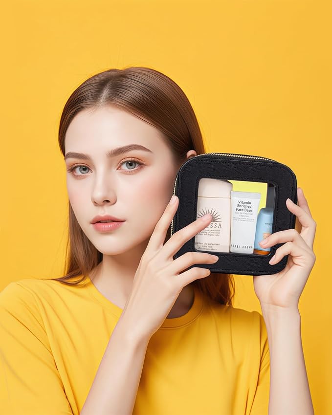 LETGO Clear Makeup Bags Small, Small Makeup Bag