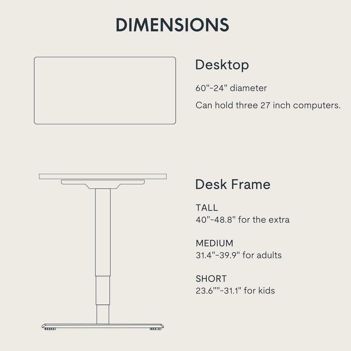 FLEXISPOT E6 Essential Standing Desk 3 Stages Dual Motor Electric 60x24 Inch Whole-Piece Board Height Adjustable Electric Sit Stand Desk(White Frame + Black Desktop, 2 Packages)