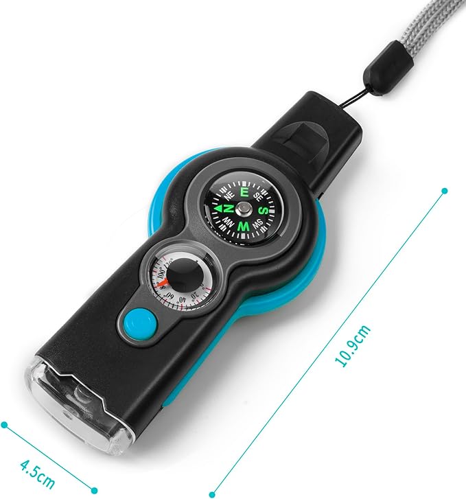 Emergency Survival Function Whistle, Outdoor Multifunctional Tool Safety Whistle