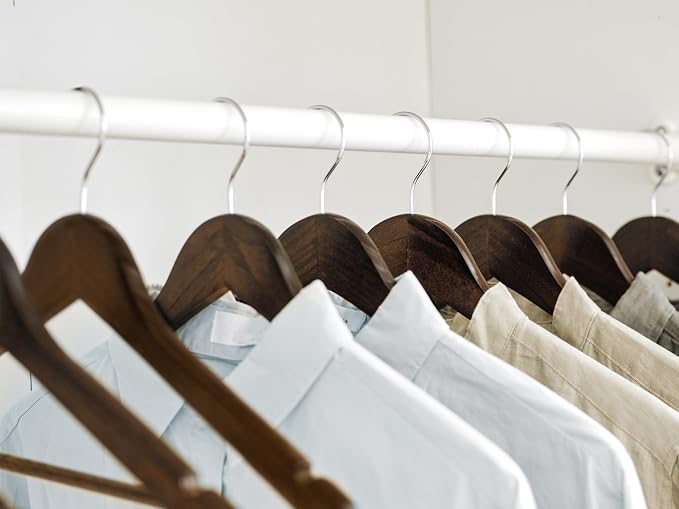 StorageWorks Wooden Hangers 30 Pack, Wood Coat Hanger