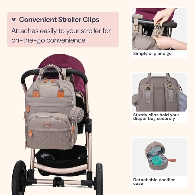 BabbleRoo Diaper Bag Backpack