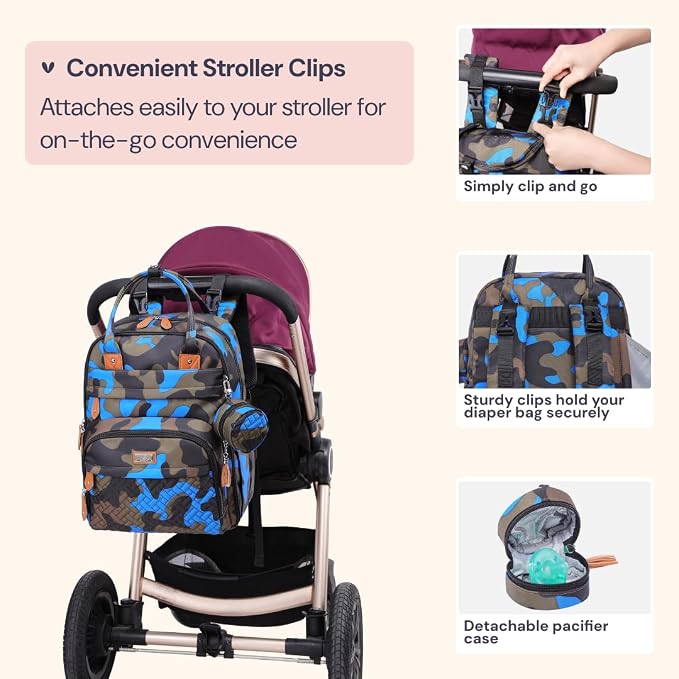 BabbleRoo Diaper Bag Backpack