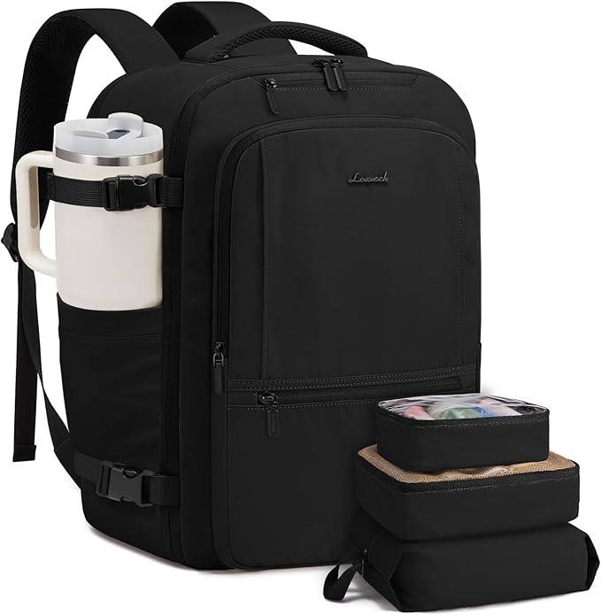 LOVEVOOK Travel Backpack for Women & Men, 40L Large Carry On Backpack Airline