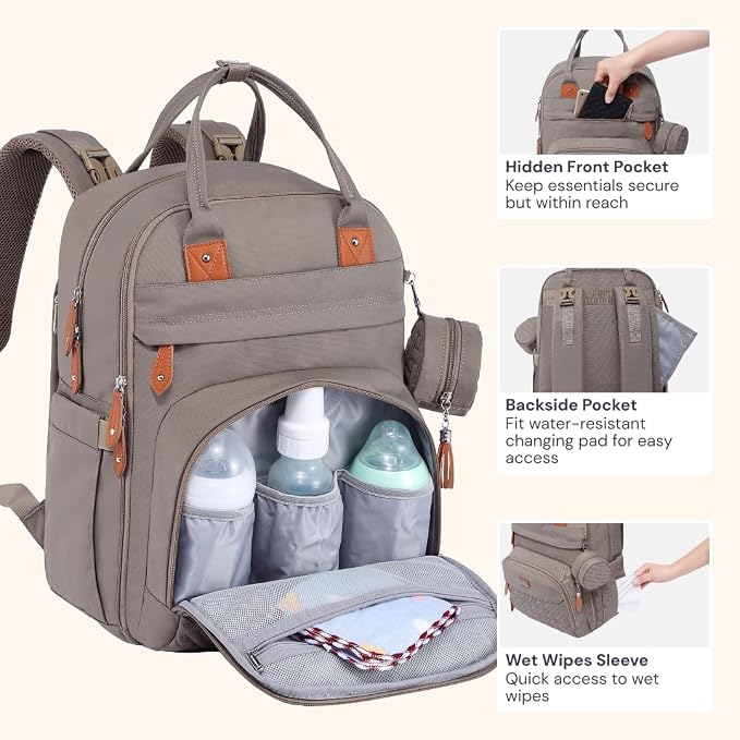 BabbleRoo Diaper Bag Backpack