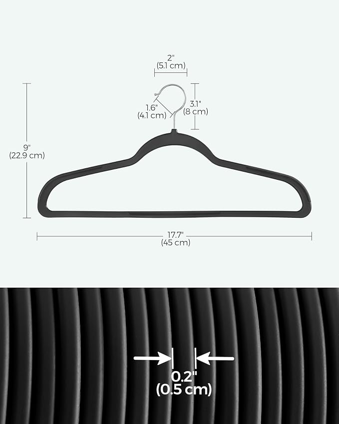 SONGMICS Clothes Hangers, Space-Saving