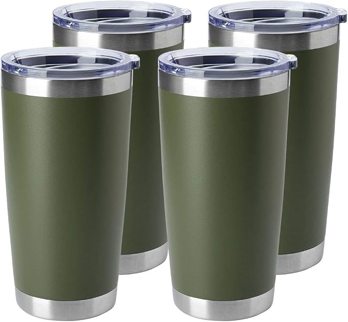 HASLE OUTFITTERS 20oz Stainless Steel Tumblers Bulk, Insulated Travel Cup