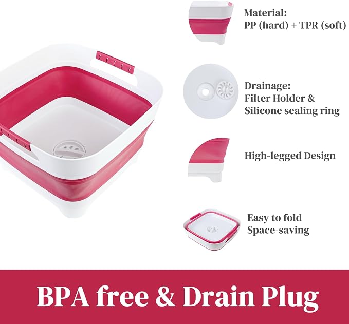 Collapsible Dish Basin, Wash Basin