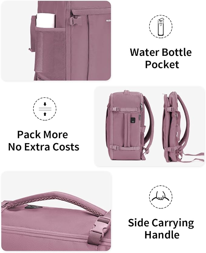 ECOHUB Travel Backpack for Women, Carry on Backpack