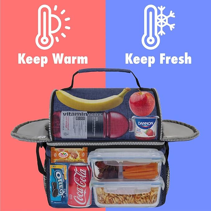 OPUX Lunch Box for Men, Adult Lunch Box Cooler, Insulated Lunch Bag Women