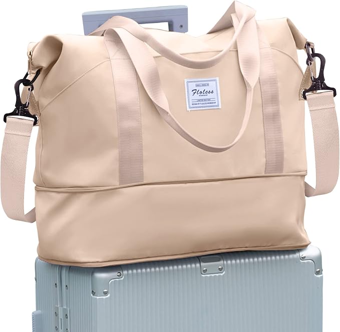 Travel Duffel Bag, Sports Tote Gym Bag, Shoulder Weekender Overnight Bag