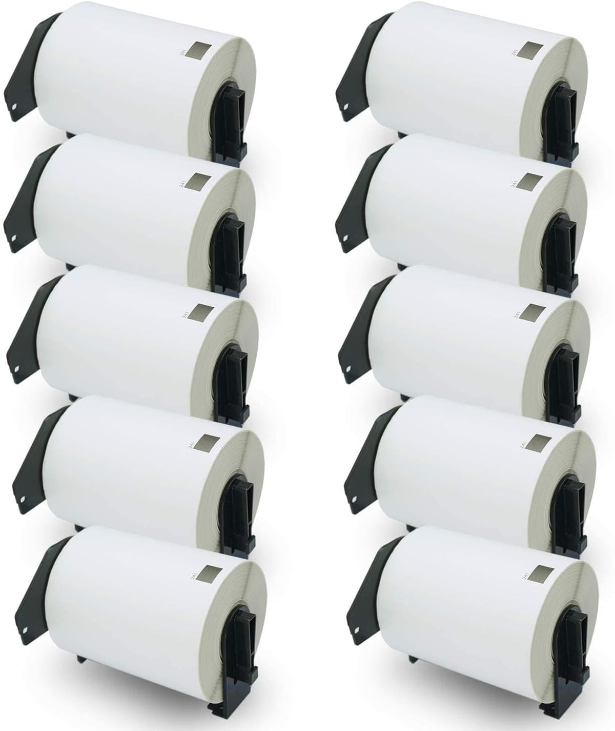 BETCKEY - Compatible Shipping Labels Replacement for Brother DK-1247 (4.07 in x 6.4 in), Use with Brother QL Label Printers [10 Rolls/1800 Labels]