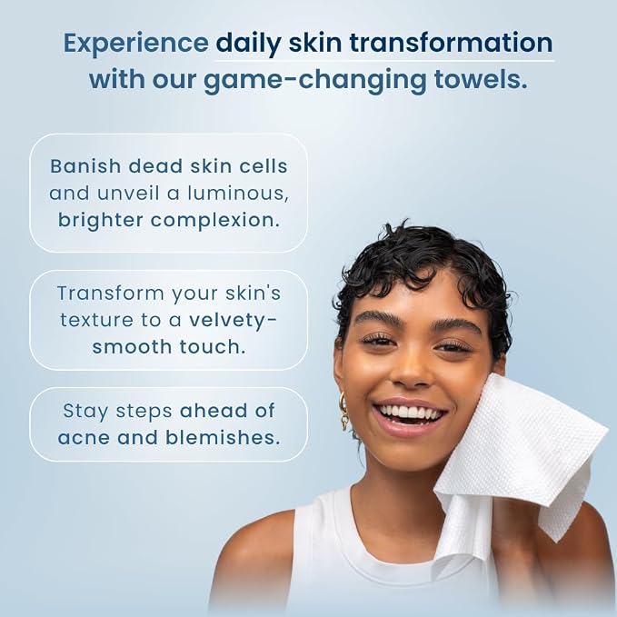Clean Skin Club Clean Towels XL® Supreme, 100% USDA Biobased Face Towel