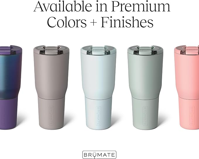 BrüMate Nav 35oz 100% Leak Proof Insulated Travel Tumbler with Magnetic BevLock™ Lid - Double Wall Cup-Holder Friendly Stainless Steel Mug (Lilac Dusk)