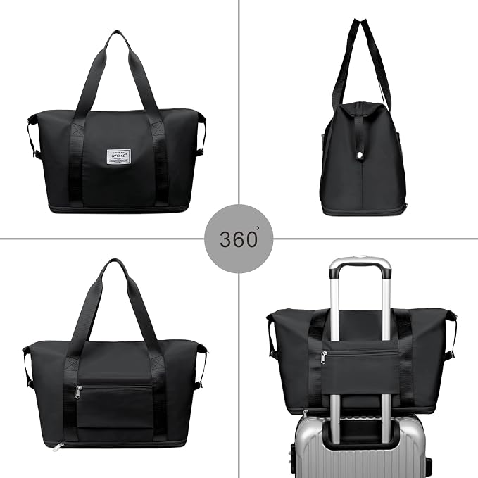 NPBAG Women Travel Duffel, Gym Workout Overnight Bag, Mommy Hospital Bag