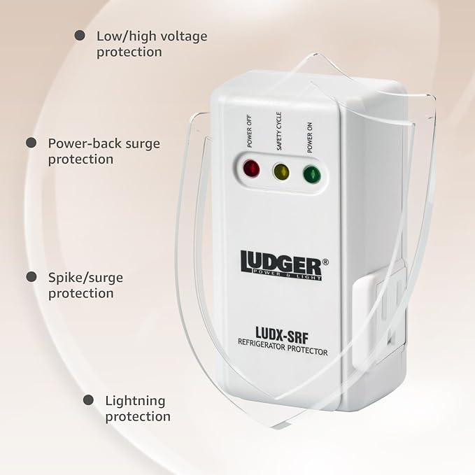 Ludger Power Surge Protector for Appliances, ETL Certified, Unique Side Socket