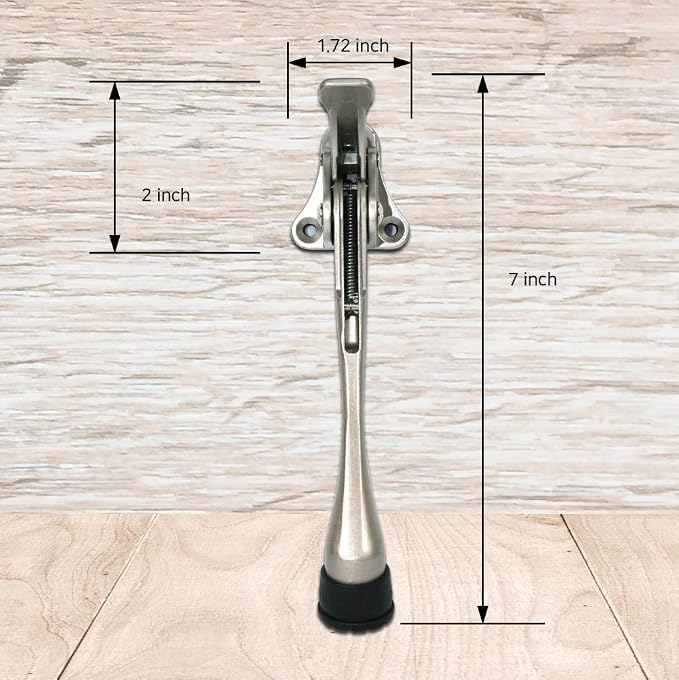 Door Stopper, One-Touch semi-Automatic Metal Door Stopper,