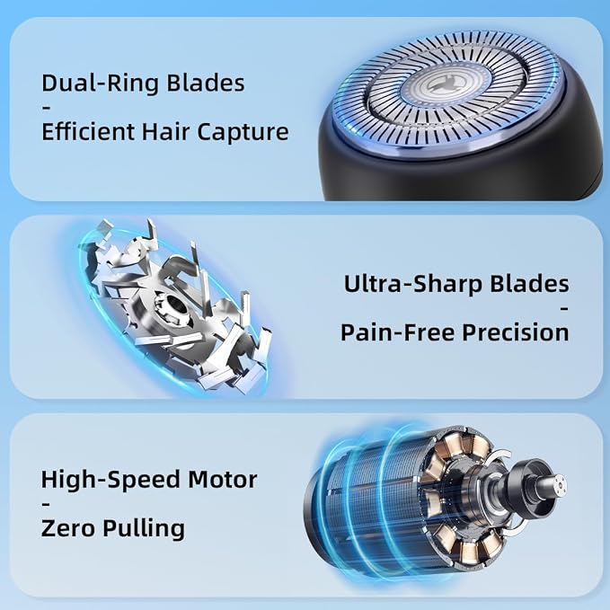 Mini Electric Shaver, Portable Electric Razor