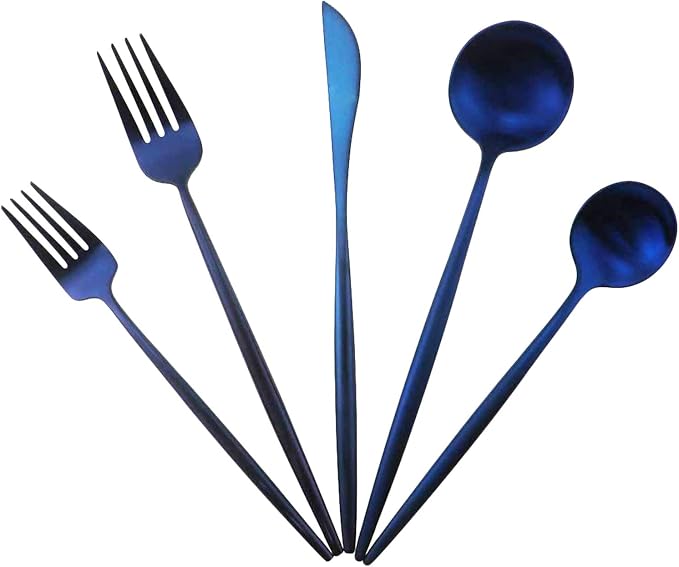 Gugrida 20-Piece 18/10 Stainless Steel Flatware Silverware, Luxury Dinnerware