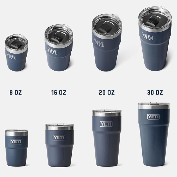 YETI Rambler 16 oz Stackable Tumbler, Vacuum Insulated, Stainless Steel with MagSlider Lid | Stackable, Vacuum Insulated, MagSlider Lid, Stackable, Vacuum Insulated, MagSlider Lid