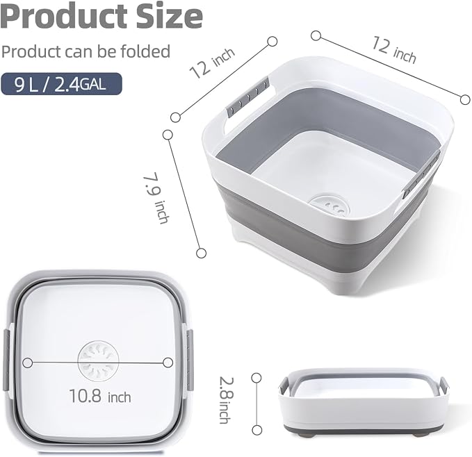 Collapsible Wash Basin for Baby Bottles