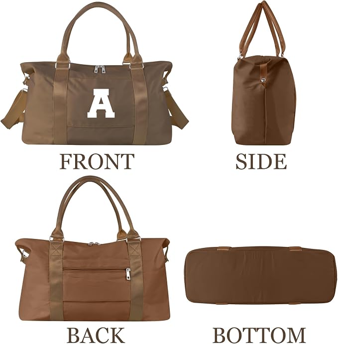 Birthday Graduation Gifts for Daughter, Initial Travel Duffel Bag Sports Gym