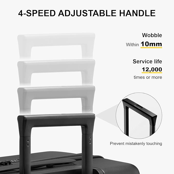 LEVEL8 Carry on Luggage Airline Approved, Small Carry-on Suitcases
