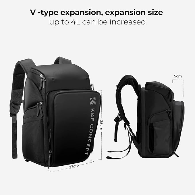 K&F CONCEPT Camera bags Waterproof 25L Large Capacity Camera Case