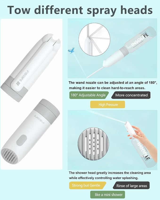 Portable Bidet | High Pressure Travel Bidet | Rechargeable Electric Portable