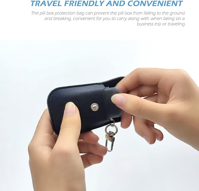 VOFOON Small Pill Organizer, Travel Pill Box