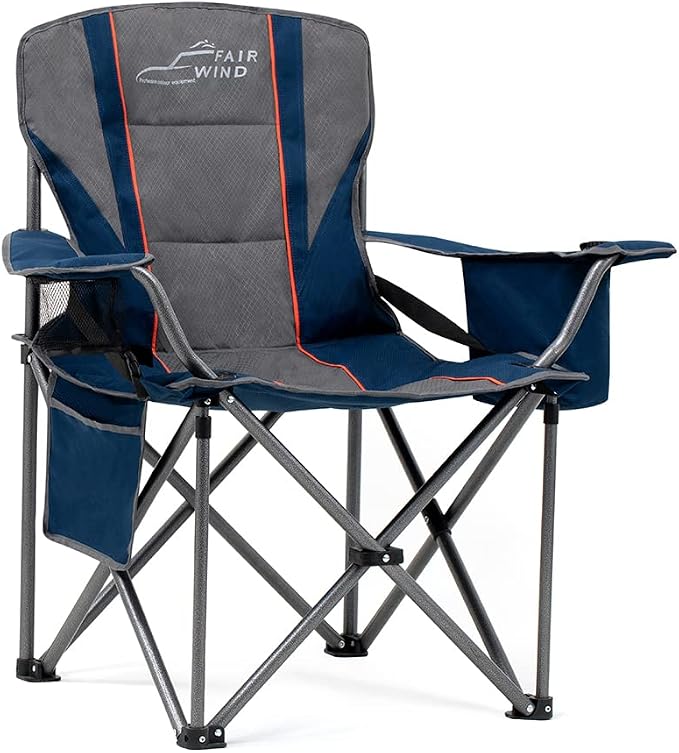 FAIR WIND Oversized Fully Padded Camping Chair
