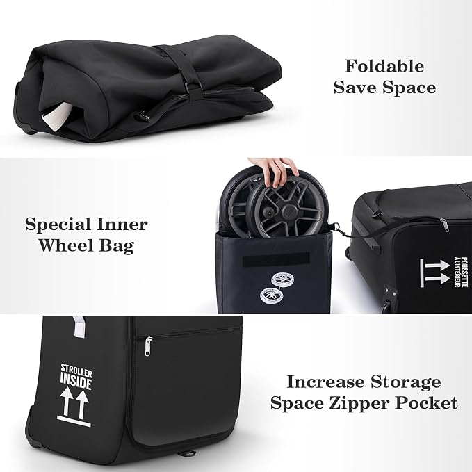 Stroller Bag for Airplane, Stroller Travel Bag Compatible