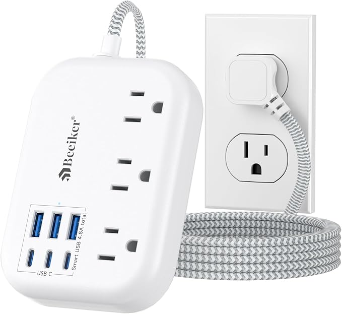 6 USB Power Strip- Travel Power Strip