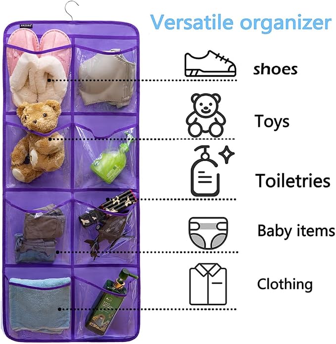 Dual-Sided Hanging Closet Organizer