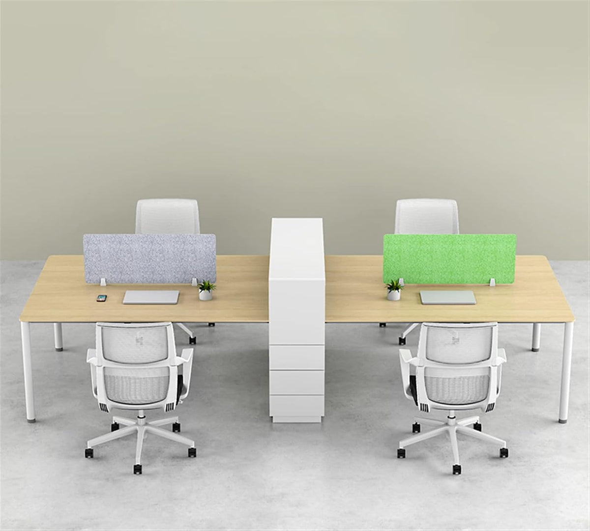 Icegrey Acoustic Desk Divider Privacy Panel Removable Sound Absorbing Desk Partition Board with 2 Clips for Student Call Centers Offices Braries Classrooms Library, Dark Blue, 19.5x11.7