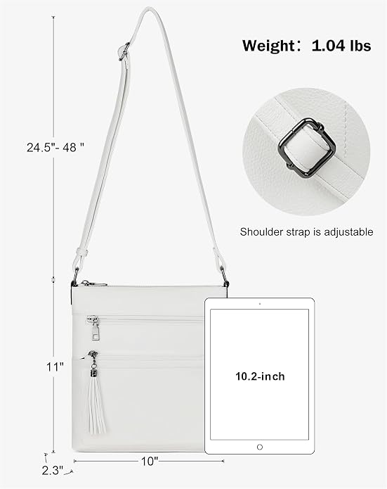 MASINTOR Crossbody Purses for Women, Adjustable Strap Shoulder Bag