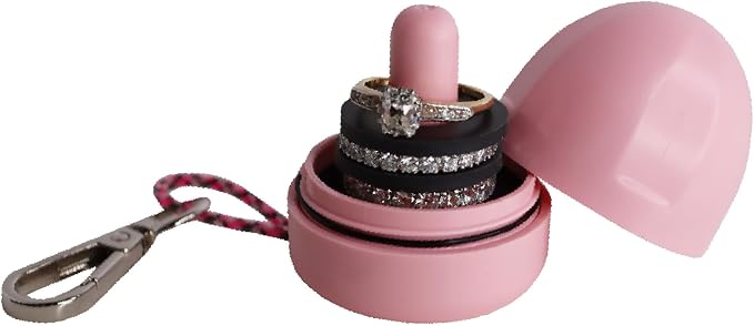 Ring Holder Keychain, Jewelry Organizer and Storage, Portable Waterproof Ring