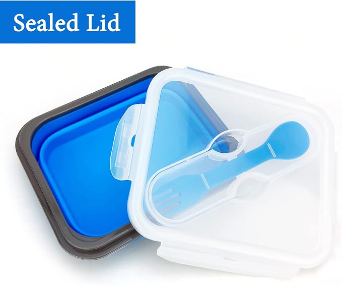 Small Silicone Collapsible Snacks Container