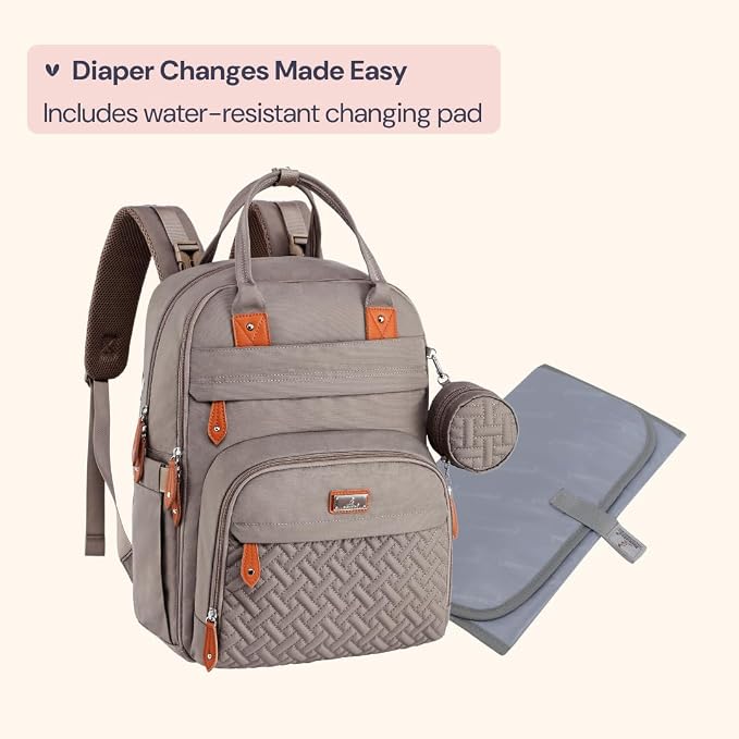 BabbleRoo Diaper Bag Backpack