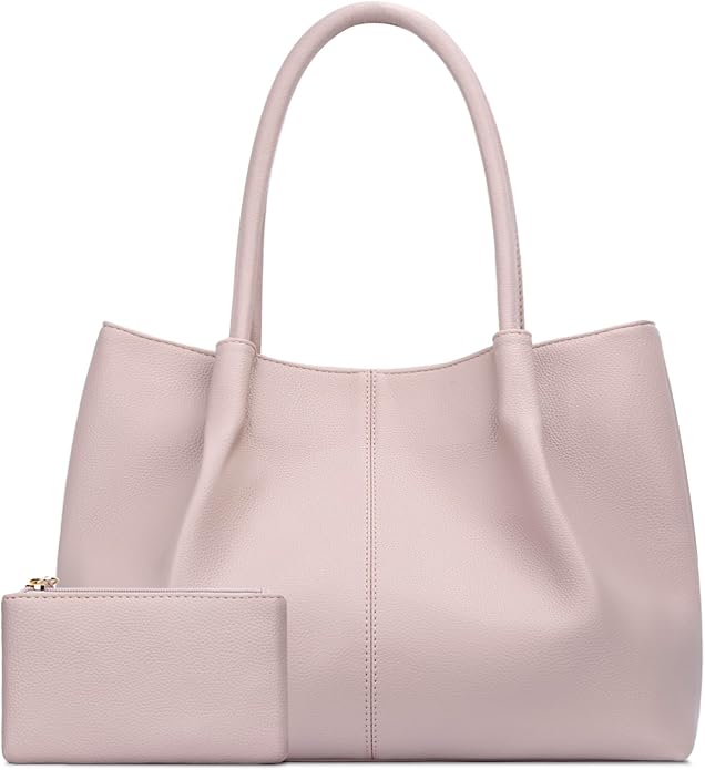 KKXIU Tote Bag for Women Vegan Leather Shoulder Purse Large Capacity Travel Bag