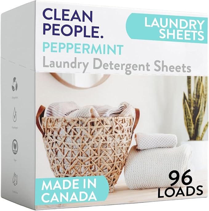 The Clean People Laundry Detergent Sheets