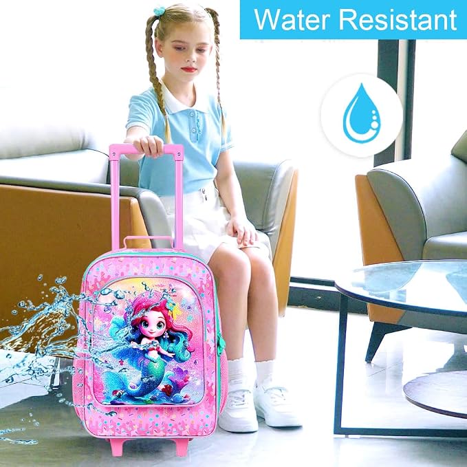 Kids Luggage for Boys Girls, Toddler Rolling Travel Carry on Suitcase