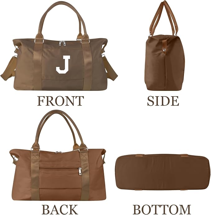 Birthday Graduation Gifts for Daughter, Initial Travel Duffel Bag Sports Gym