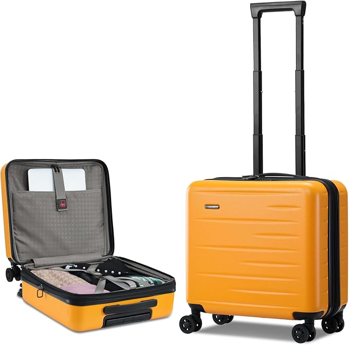 16 Inch Carry On Luggage Airline Approved, Expandable Lightweight ABS+PC Hard