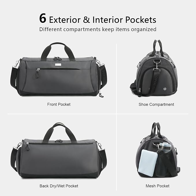 TOPDesign Gym Bag for Women & Men, Unisex Duffel Bag